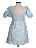 ABound Checkered-gingham Blue Casual Dress Size S - photo 2
