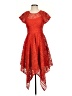 Maeve 100% Polyester Aztec Or Tribal Print Orange Red Cocktail Dress Size 2 - photo 1