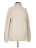 Old Navy 100% Cotton Solid Ivory Turtleneck Sweater Size L - photo 1