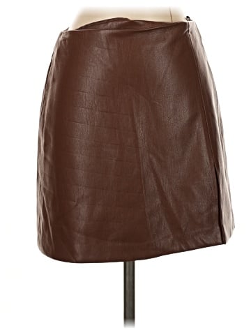 Sunday Best Faux Leather Skirt (view 1)