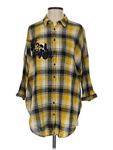 Maeve 3/4 Sleeve Button-Down Shirt (view 1)