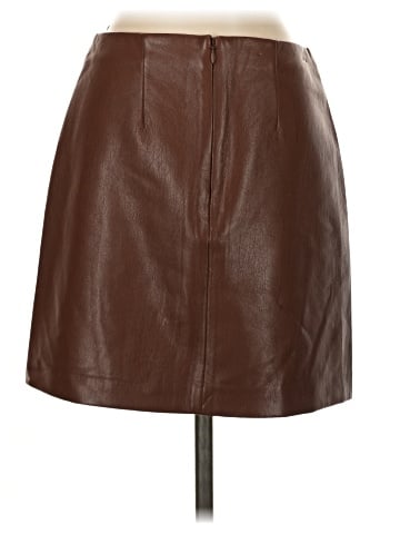 Sunday Best Faux Leather Skirt (view 2)