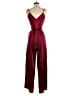 Forever 21 100% Polyester Solid Burgundy Jumpsuit Size M - photo 2