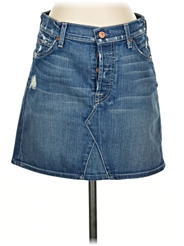 7 For All Mankind Denim Skirt (view 1)