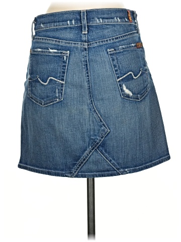 7 For All Mankind Denim Skirt (view 2)
