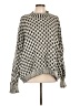 Assorted Brands 100% Cotton Houndstooth Silver Pullover Sweater Size L - photo 1