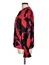 DKNY Print Red Long Sleeve Blouse Size M - photo 5