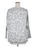 White House Black Market Print Silver Pullover Sweater Size 2XEstimated - photo 2