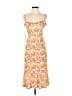Hutch 100% Polyester Floral Orange Cocktail Dress Size XXS - photo 1