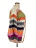 Saachi Color Block Orange Cardigan Size XXL - photo 4