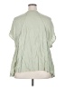 Torrid 100% Rayon Green Short Sleeve Blouse Size 2X Plus (2) - photo 2