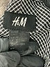 H&M Houndstooth Gray Long Sleeve Button-Down Shirt Size M - photo 7
