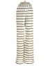 Easy Clothes 100% Polyester Stripes Ivory Casual Pants Size S - photo 1