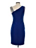 Betsy & Adam Solid Blue Cocktail Dress Size 4 - photo 2