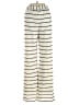 Easy Clothes 100% Polyester Stripes Ivory Casual Pants Size S - photo 2