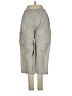 Basic Editions 100% Cotton Solid Gray Cargo Pants Size S - photo 2