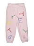 Stella McCartney 100% Cotton Hearts Pink Purple Sweatpants Size 6 - photo 1