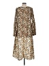 Unbranded Animal Print Brown Long Sleeve Blouse Size M - photo 2