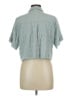 Forever 21 Teal Short Sleeve Blouse Size L - photo 2