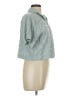 Forever 21 Teal Short Sleeve Blouse Size L - photo 4