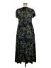 Chico's Graphic Multi Color Blue Casual Dress Size XL (3) - photo 2