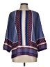 Talbots 100% Polyester Blue 3/4 Sleeve Blouse Size L - photo 1