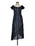 Justify 100% Rayon Checkered-gingham Blue Casual Dress Size XS - photo 1