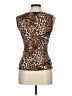 Joseph Ribkoff Animal Print Brown Sleeveless Top Size 6 - photo 2