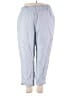 Haven Well Within 100% Linen Solid Blue Linen Pants Size XXL - photo 1