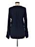 Vince. Blue Long Sleeve Silk Top Size 8 - photo 2