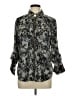 MICHAEL Michael Kors 100% Polyester Paisley Gray 3/4 Sleeve Blouse Size L - photo 1