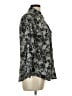 MICHAEL Michael Kors 100% Polyester Paisley Gray 3/4 Sleeve Blouse Size L - photo 4