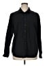 Gap Solid Black Long Sleeve Button-Down Shirt Size XL - photo 1