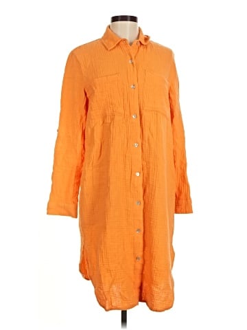 Magaschoni 3/4 Sleeve Button-Down Shirt (view 1)