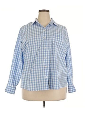 J.Crew Factory Store 3/4 Sleeve Button-Down Shirt (view 1)