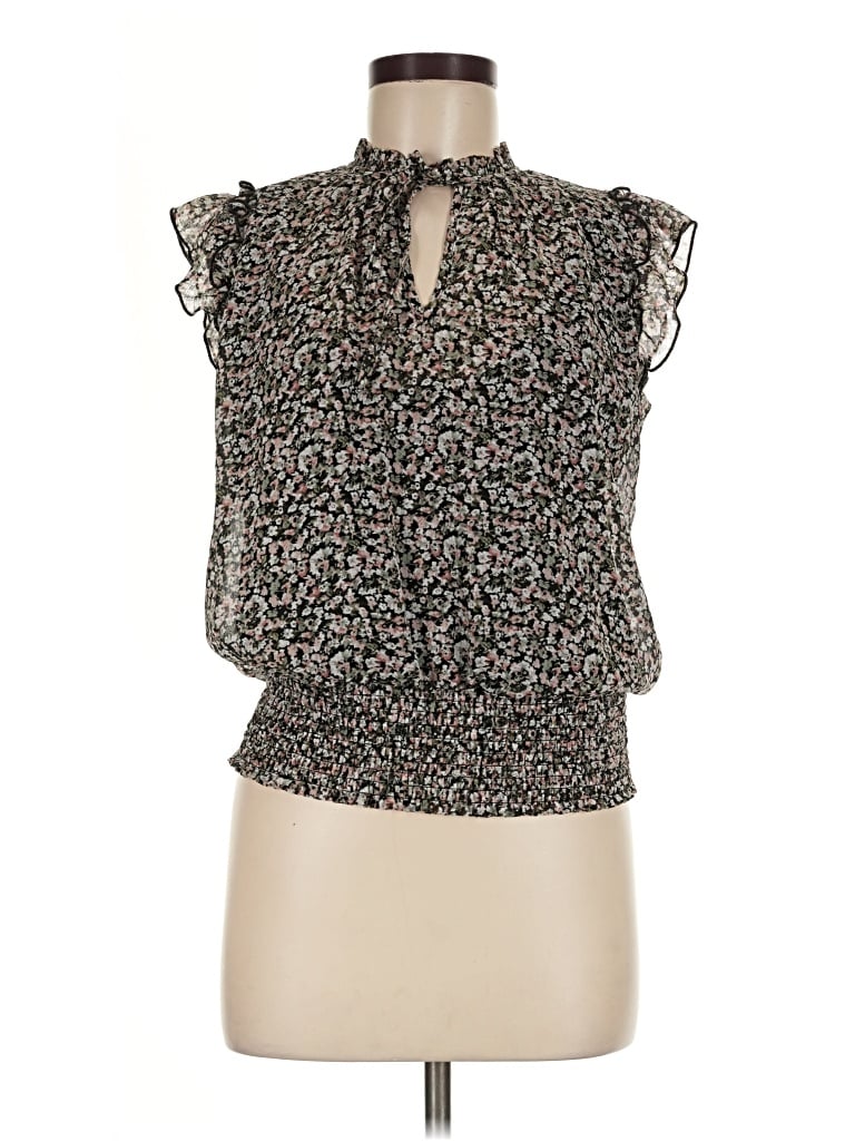 Pre-owned Tamara H. Sleeveless Blouse In Black
