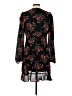 Mi ami 100% Polyester Floral Black Casual Dress Size S - photo 2