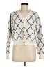 RIVIR 100% Viscose Argyle Ivory Cardigan Size M - photo 1