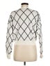 RIVIR 100% Viscose Argyle Ivory Cardigan Size M - photo 2