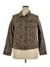 d.jeans Animal Print Brown Jacket Size 2X - photo 1