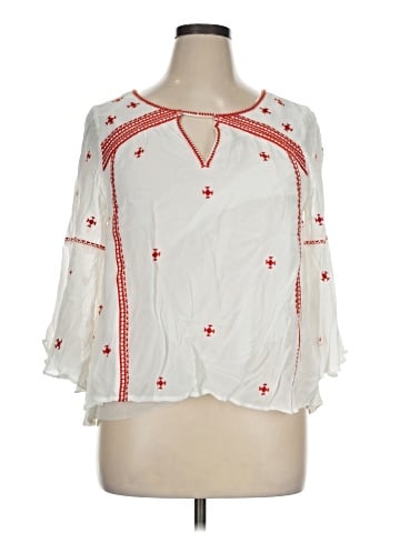 Floreat 3/4 Sleeve Blouse (view 1)