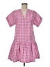 Brooke Wright Checkered-gingham Pink Casual Dress Size M - photo 1
