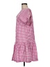 Brooke Wright Checkered-gingham Pink Casual Dress Size M - photo 5