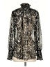 BOSS by HUGO BOSS Floral Black Long Sleeve Blouse Size 4 - photo 2