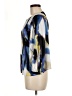 DKNY 100% Polyester Blue 3/4 Sleeve Blouse Size M - photo 5