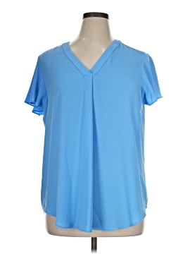 Ak Anne Klein Short Sleeve Blouse