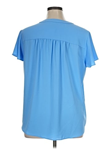 AK Anne Klein Short Sleeve Blouse (view 2)