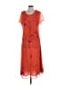 Studio 1 100% Polyester Orange Casual Dress Size 4 - photo 1