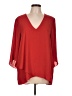 Karen Kane 100% Polyester Red 3/4 Sleeve Blouse Size L - photo 1
