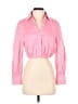 Alice + Olivia Pink 3/4 Sleeve Button-Down Shirt Size S - photo 1